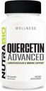 NutraBio Quercetina Avanzada con Vitamina C y Bromelaina - Antioxidante Potente - 90 cápsulas