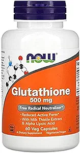 AHORA Alimentos - Glutathione Celular Antioxidante 500 mg. - 60 cápsulas vegetarianas
