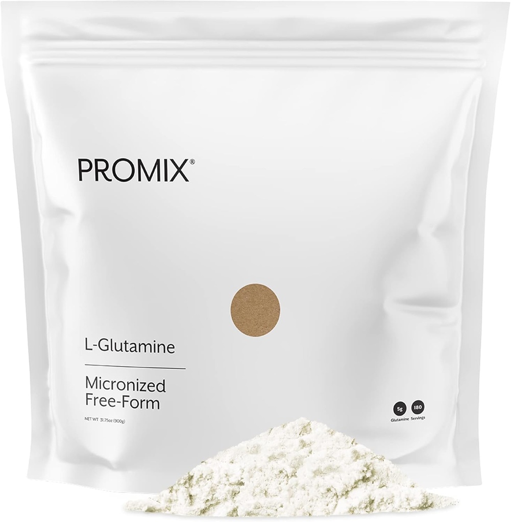 ProMix Nutrition L-Glutamina - Formulario Micronizado Puro - Desenflavorado, 180 Servimientos