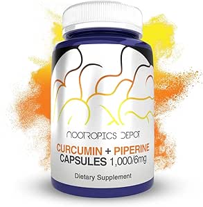 Nootropics Depot Curcumin + Piperine Capsules ← 1000mg Curcumin + 6mg Piperine Silencio 180 Conde
