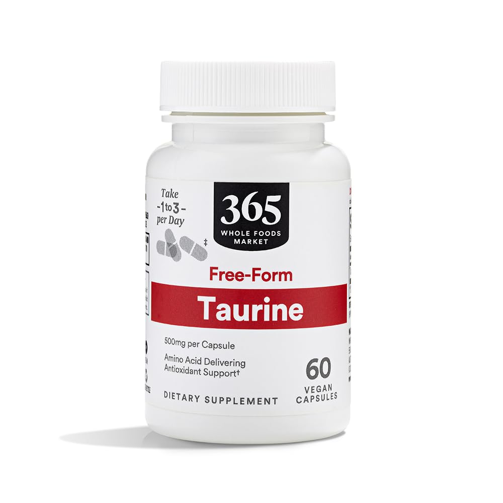 365 por Whole Foods Market, Taurine 500mg, 60 Cuenta