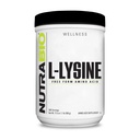NutraBio L-Lysine Powder 500g – Essential Amino Acid for Protein Metabolism, Collagen Support, & Immune Health – Pure, Unflavored, Non-GMO, Vegan- 500 Servings