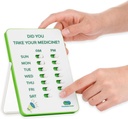 Medication Tracker &amp; Pill Reminder ← Reminder Visual Alarm ← 7 Day AM PM Medication Reminder Silencio Take and Slide ← No Más Segunda invitación o doble dosis ← Perfect for The Elderly (Dos Columnas Inglés)