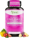 Pura por naturaleza Multivitamina de un día para las mujeres, Suplemento de apoyo inmune con ingrediente no transgénico, vitamina " Minerales para la energía, 60 cápsulas vegetales