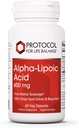 Protocol Alpha Lipoic Acid 600mg - Grape Seed Extract and Bioperine - 60 Veg Caps