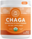 Vimergy USDA Organic Wild Chaga Mushroom Extract Powder, 166 Servings – Ideal en Chaga Tea, Café, Smoothies – Cardiovascular Support - Kosher, Vegan, No Gluten, Paleo - Pure Chaga, No Fillers (250g)