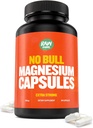 “No Bull” Magnesium Capsules, Unique Magnesium Citrate y Oxide Formula for Sleep and Relaxation, Magnesium Pills to Prevent Muscle Aches and Spasms, Magnesium Oxide Citrate, 500g