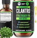 HERBIFY Cilantro Tintura - Herbal Cilantro Suplemento para Detox - Fuente rica de Antioxidantes - Apoya la limpieza del corazón y del cuerpo - Made in USA - Cilantro Extract 4 Fl Oz