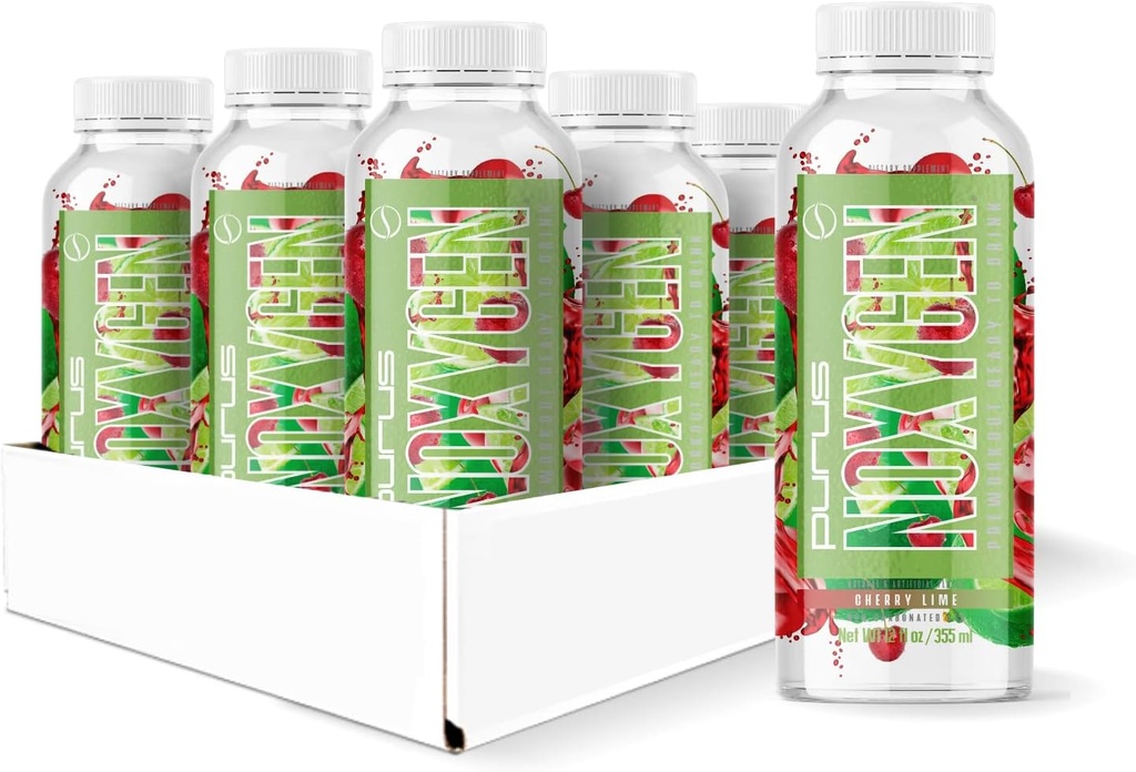 Laboratorios de Púrpura NOXygen Listo para beber (RTD) Pre-Workout  durable Pump, Energía, " Performance Silencio 0 Azúcares  200mg Caffeine ← Pack of 12 (Cherry Lime)