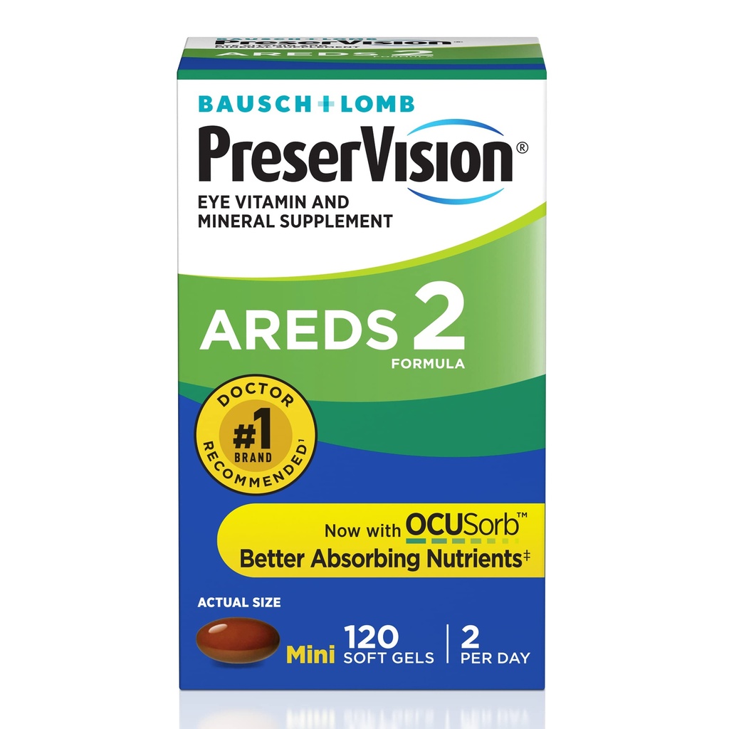Preservision AREDS 2 Fórmula, 120 Gels Soft (Pack of 12)