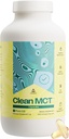 NivelUp Clean MCT Oil Capsules - 100% Caprylic C8 for Energy, Focus, Weight Management, Gut Health, Brain Superfuel - Keto Supplement for Ketogenic Diet and Ketones - Non-GMO (280 Count)