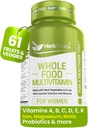 Herbtonics Whole Food Multivitamin for Women ← Fabricado con Superfoods, Real Raw Veggies, Fruits, Vitamina E, A, B Complex ← Womens Multivitamin ← Non-GMO 120 Vegan Capsules