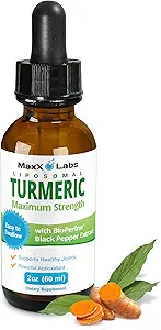 Turmeric Liquid Supplements - Turmeric Curcumin with Black Pepper Extract - Highest Potency 800mg - Antioxidant - Tumeric Supplements w/Bioperine - Non-GMO - 2 Fl Oz