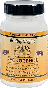 HEALTHY ORIGINS PYCNOGENOL VEG CAPS,100MG, 60 CAP
