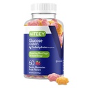 Viteey Glucose Gummies - 4g de Carbohidratos - Fast Acting Alternative to Glucose Tablets - Energy and Blood Sugar Support - Vegan, Gluten Free, Gelatin Free - 60 Count