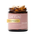 Arrae Calm Cortisol Manager - 60 Stress & Panic Relief Capsules - Mood Support Supplement w/L-Theanine, Inositol, Passionflower, &amp; Magnesium to Help You Feel Zen