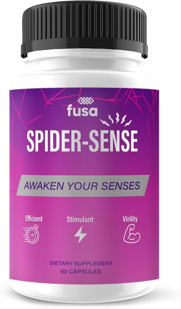 Pills Sense Spider-Sense Max Suplemento, SpiderSense Maximum Strength Advanced Support Multivitamin Formula for General Health &amp; Wellness, Spider Senses Max Supplement Pills (60 Capsules)