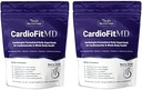 1MD Nutrition CardioFitMD - Vegan Beets Superfood Keto- Heart Health Powder - Nitric Oxide Supplement - Beet Root Powder for Healthy Blood Pressure & Circulation - High Fiber Drink - 30 Days (2-Pack)