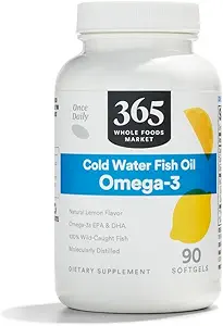 365 por Whole Foods Market, Lemon Omega-3 Softgels, 90 CT