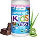Niños Ecológicos Super Verdes Polvo con frutas & verduras - All-In-One Niños Multivitamínicos hechos de plantas reales - Sin vitaminas sintéticas, sin rellenos o carpetas, sin azúcar añadido.