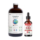 LIQUIDHEALTH Complete Multiple Daily Multivitamin & Organic Methyl B12 5000mcg Vitamin Drops with Tart Cherry Juice for Immune Support, Natural Energy Boost, Improved Memory & Focus, General Health