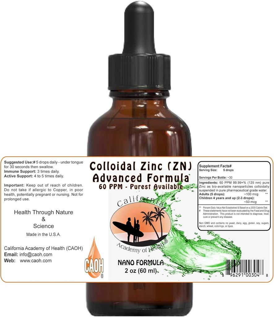 Colloidal Zinc 2 oz de CAOH