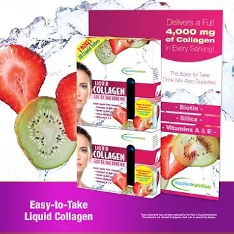 Alimento aplicado Collagen líquido, 20 Cuenta