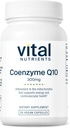Nutrientes vitales CoQ10 300mg ← Suplemento Vegan ← Potente Antioxidante de CoEnzyme Q10 para apoyar los niveles de salud y energía del corazón* Silencio Gluten, Dairy y Soy Gratis Silencio No-OMM ANTE 30 cápsulas