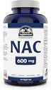 Suplementos de la Cumbre - NAC Suplemento 600mg, Nac n-Acetyl cysteine, apoya los niveles de Glutatione Antioxidantes, Apoyo al Sistema Inmunitario, Apoyo al Vivo - Producto de Canadá - 150 cápsulas
