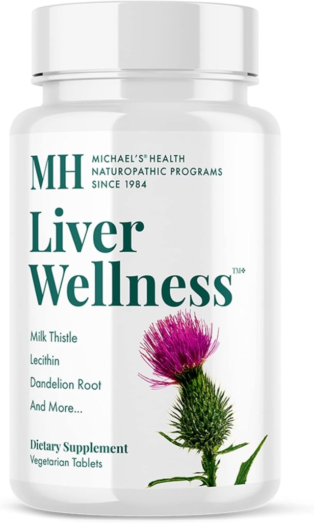 MICHAEL'S Health Naturopathic Programs Liver Wellness - 90 Tablets Vegetarian - Contiene Nutrientes for Liver Support - Kosher - 30 Servings