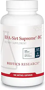 Biotics Research EFA-SIRT Supreme-BC EPA, DHA, GLA de Black Currant Seed Oil, Natural Mixed Tocopherols Cardiovascular Health Joint Comfort and Flexibility, 180 softgel Capsules