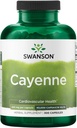 Swanson Cayenne - Suplemento Herbal Promoción de la Digestión, Circulación & Metabolismo Apoyo - Fórmula Natural Mayo Apoyo Salud del Corazón - (300 cápsulas, 450 mg cada uno)
