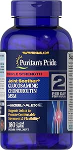 Puritan's Pride Glucosamine Chondroitin MSM Tablets, 2 Por Day Formula
