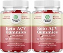 Keto ACV Gummies for Advanced Metabolism Support with Mother - Sugar Free ACV Keto Gummies for Body Cleanse and Detox - Apple Cider Vinegar Detox Suplemento para Hombres - 120 Chews x2