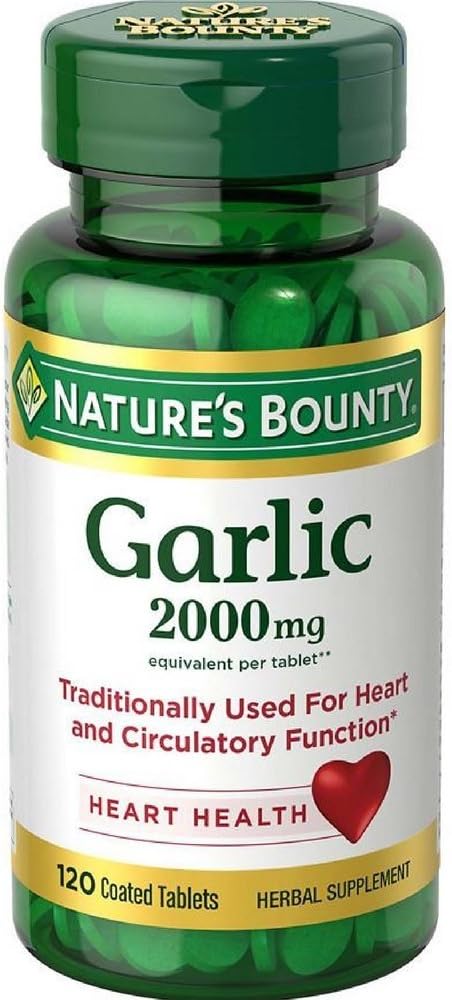 Bounty de la naturaleza, (5 Pack) Ajo, 2.000 mg, 120 tabletas caladas