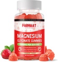 Magnesio Glycinate Gummies - Suplemento de Potasio de Magnesio Libre de Azúcar con Vitamina D, B6, CoQ10 para calma Mood &amp; Sleep Support - 60 Cerveza de Fresa