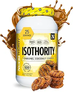 Nutrithority Isothority Whey Protein Isolate, Churro, 2 lb - Ultra Absorbable Aminoácidos de cadena ramificados (BCAA) Polvo con 25g Protein Por Serving, Low Carb - Build Muscle &amp; Acelerate Recovery