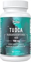 TUDCA 1100mg-Liver Support Supplement for Detox Cleanse, Water-Soluble Bile Salts with Strong Bitter Taste, 60 Vegan Capsules,No-GMO,Gluten-Free