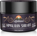 Ajoblanco 600mg Natural Himalayan Orgánica Shilajit Resin - Himalayan Gold Shilajit Resin with Organic Ayurvedic Blend in High Potency for Energy, Strength & Immunity, Pack of 1