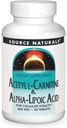 Fuente Naturals Acetyl L-Carnitine & Ácido Alfa-Lipoico 650mg - 30 Tablets