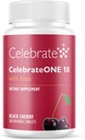 Celebrar las vitaminas CelebrarONE 18 Chewables, 18 mg de hierro - Una vez Bariatric Multivitamínico, Vitaminas Esenciales & Minerales - Gastric Bypass &amp; Sleeve Gastrectomy Suplemento - Cereza Negra (30 Tabletas)