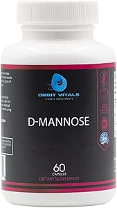 D-Mannose with Cranberry, Dandelion & Hibiscus Extract - Aids in Bladder, Urinary Tract Support, Flush Impurities - Ultra Absorption Gluten Free & Non GMO | 60 Capsules