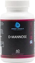 D-Mannose with Cranberry, Dandelion & Hibiscus Extract - Aids in Bladder, Urinary Tract Support, Flush Impurities - Ultra Absorption Gluten Free & Non GMO | 60 Capsules