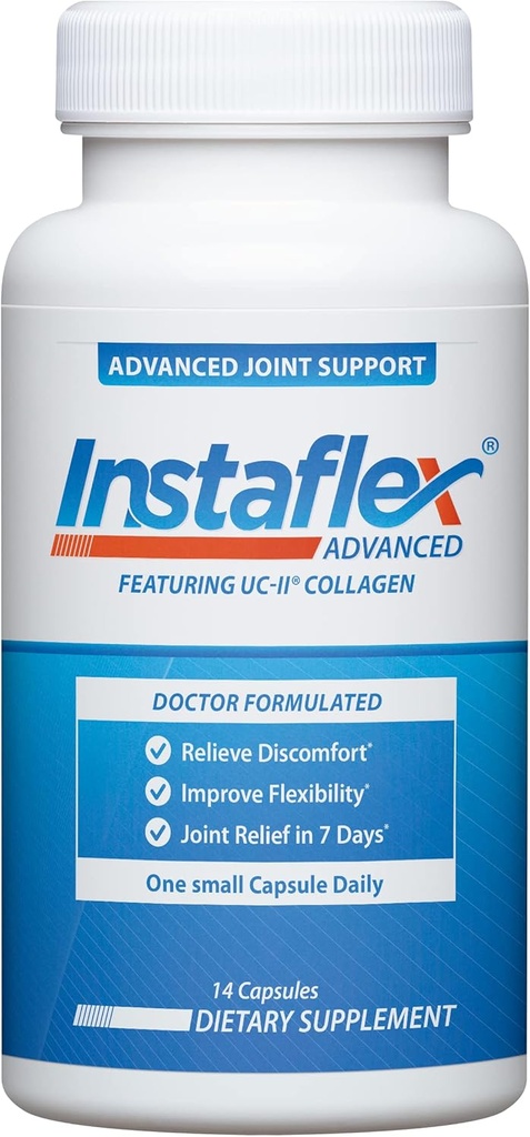 Instaflex Advanced Joint Support - Doctor Formulated Joint Relief Supplement, Destacando Collagen &amp; 5 Otros Ingredientes de lucha contra el malestar conjunto - 14 Conde