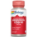 SOLARAY Ubiquinol CoQ-10 100 mg - CoQH2, CoQ10 reducido para la absorción mejorada - Apoyo a la energía y la salud cardíaca - Garantía de 60 días - 30 servicios, 30 Softgels