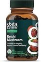 Gaia Herbs Reishi Mushroom - Ayuda a mantener un sistema inmunológico saludable " Apoya la salud del corazón - Suplemento herbario adaptógeno para el apoyo a la longevidad - 40 Vegan Liquid Phyto-Capsules (40-Day Supply)