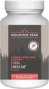 Nutrición del pico de montaña Rescate celular - Antioxidante Apoyo al Inmuno Suplemento con Turmérico, raíz del jengibre y bromelaina - Apoyo Salud intestinal &amp; Cuerpo entero (90 cápsulas)