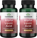 Swanson Alpha Lipoic Acid - Suplemento Natural Apoyo a Niveles de Presión Sanitaria Saludable Ya dentro de un rango normal - promueve el metabolismo de carbohidratos - (60 cápsulas, 600 mg cada uno) (2 paquete)