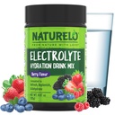NATURELO Electrolyte Powder, Hydration and Mineral Drink Mix, Sugar Free &amp; Non-GMO Berry Flavor 50 Servings