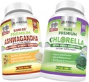 FRESH HEALTHCARE Ashwagandha KSM 66 y Chlorella Detox Superfood - Bundle